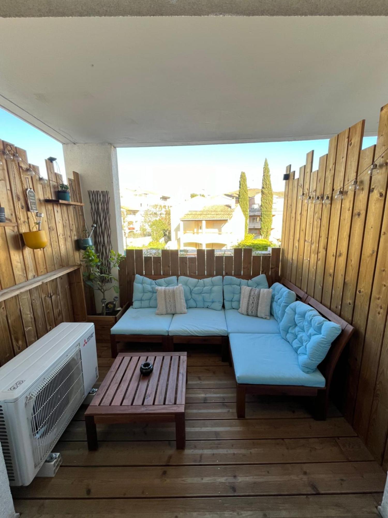 Ferienwohnung Joli T2/ Tram/ Clim/ Parking/ Wifi/ Piscine Montpellier Exterior foto